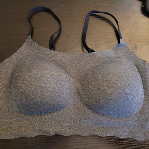 Zyia Charcoal Adjustable Straps Comfort Bra, Medium. NWT